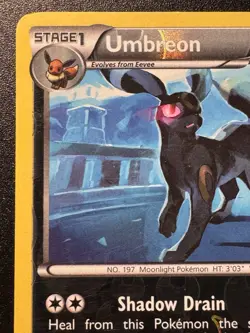 Umbreon 60/108 BW Dark Explorers Pokemon Card Reverse Holo Foil Rare HP - Image 3