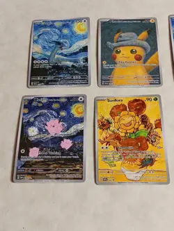 8 Pokemon x Van Gogh Black Star Promo ACG Art Card - read description - Image 2