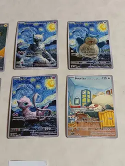 8 Pokemon x Van Gogh Black Star Promo ACG Art Card - read description - Image 3