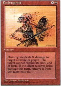 4x Disintegrate ~ Moderately Played 4th Edition Fourth MTG Magic x4 4 UltimateMT - Image 1