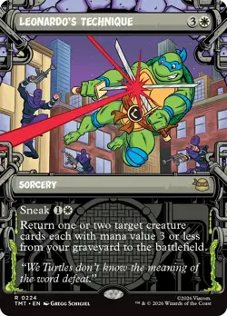 Leonardo's Technique (Showcase) [Teenage Mutant Ninja Turtles] Foil Near Mint - Image 1