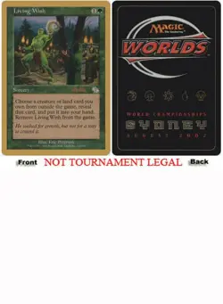 Living Wish (Brian Kibler - 2002) World Championship PLD Rare CARD ABUGames - Image 1