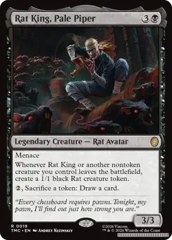 TCG MTG Rat King, Pale Piper [TMC - 19] - NM [Normal] - Image 1