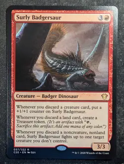 Surly Badgersaur - Commander 2020 (MTG) - Image 1