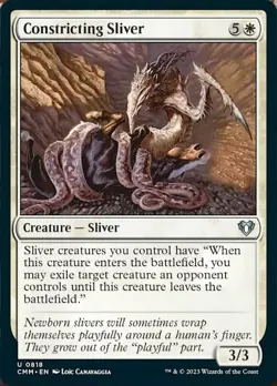 Constricting Sliver ~ Near Mint Commander Masters MTG Magic UltimateMTG White Ca - Image 1