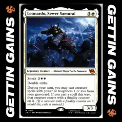Leonardo, Sewer Samurai - 0001 - M - Non-Foil - TMNT - MTG - NM/M - Image 1