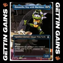 Donatello, Way with Machines - Borderless - 0197 - Non-Foil - TMNT - MTG - NM/M - Image 1