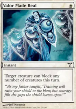 4x Valor Made Real ~ Near Mint Dissension MTG Magic x4 4 UltimateMTG Playset Whi - Image 1