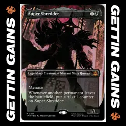 Super Shredder - 0217 - M - Foil - Borderless - TMNT - MTG - NM/M - Image 1