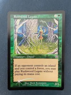 MTG FOIL MERCADIAN MASQUES RUSHWOOD LEGATE NM MAGIC THE GATHERING CREATURE GREEN - Image 4