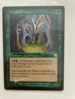 MTG FOIL MERCADIAN MASQUES DEEPWOOD ELDER NM- MAGIC THE GATHERING RARE CREATURE - Image 4