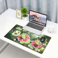 Chikorita - Board Game Pokemon Playmat Games Mousepad Play Mat of TCG 3444 - Image 4