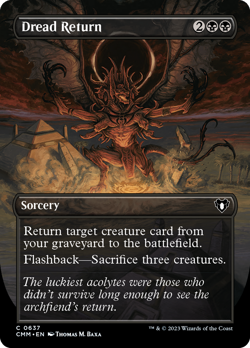 Dread Return (Borderless Alternate Art) [Commander Masters] - Image 1