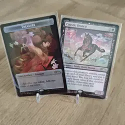 Caustic Bronco and Treasure Token MTG Year Of The Horse APAC English - Image 1