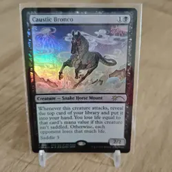 Caustic Bronco and Treasure Token MTG Year Of The Horse APAC English - Image 2