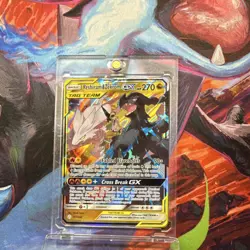 Pokemon Reshiram & Zekrom GX Ultra Rare Full Art TAG TEAM 157/236 Holo - Image 1