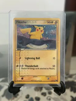 Pikachu 2007 POP Series 5 Holo 12/17 Inverted Back Error Pokemon Card Swirl 🌀 - Image 1