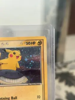 Pikachu 2007 POP Series 5 Holo 12/17 Inverted Back Error Pokemon Card Swirl 🌀 - Image 4