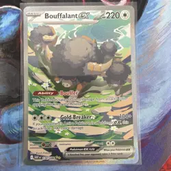 Bouffalant EX 170/086 NM Pokemon Card TCG White Flare SIR Illustration Rare - Image 1