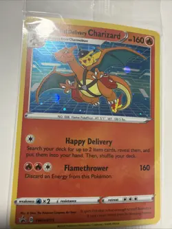 Pokemon TCG Special Delivery Charizard SWSH075 Official Sealed Promo Card - Image 2