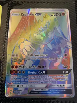 Zygarde GX - 136/131 - Hyper Rare Pokemon Forbidden Light NM - Image 1
