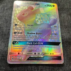 mint Pokemon Umbreon GX 154/149 Rainbow Secret Rare Card Sun & Moon Base - Image 2