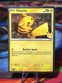 Pokemon Day 30th Anniversary - Pikachu 051 /162 Stamped 2026 Promo NM/M - Image 3