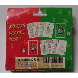 Pokemon poker card Red & Green Playing Cards 1996 Charizard From JAPAN USED - Image 2