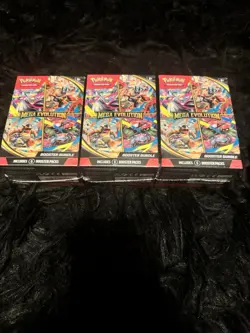 Pokemon TCG Mega Evolution Booster Bundle Set of 3, Sealed - Image 1
