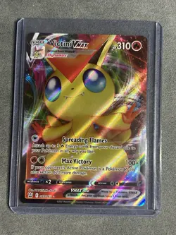 Pokemon TCG Victini VMAX Sword & Shield Battle Styles Holo Ultra Rare - Image 1