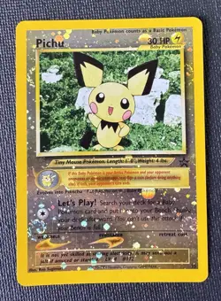 Pokemon Pichu 35/53 Wotc Promo Reverse Holo ✨DOUBLE SWIRL ✨ - Image 1