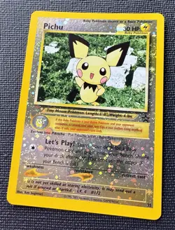 Pokemon Pichu 35/53 Wotc Promo Reverse Holo ✨DOUBLE SWIRL ✨ - Image 2