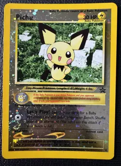 Pokemon Pichu 35/53 Wotc Promo Reverse Holo ✨DOUBLE SWIRL ✨ - Image 3
