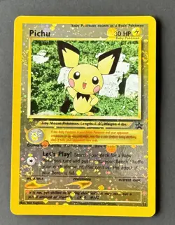 Pokemon Pichu 35/53 Wotc Promo Reverse Holo ✨DOUBLE SWIRL ✨ - Image 4