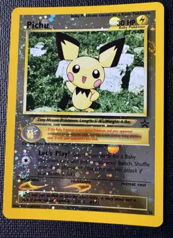 Pokemon Pichu 35/53 Wotc Promo Reverse Holo ✨DOUBLE SWIRL ✨ - Image 5