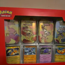 POKEMON TCG SCARLET & VIOLET 151 4 PACK MINI TINS FACTORY SEALED SAMS CLUB BOX B - Image 1