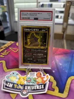 2001 POKEMON JPN NEO 4 #248 SHINING TYRANITAR PSA 5 - Image 1