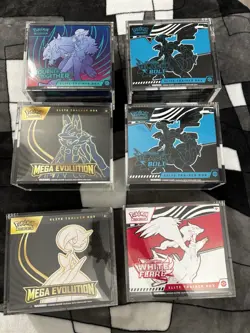 Pokemon Sealed ETB LOT: 6 Elite Trainer Boxes Black Bolt, Mega Evolutions, JT - Image 2