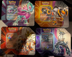 Pokemon Paradox Destinies NEW Factory Sealed Tin: 5 boosters & Promo inside!! - Image 1
