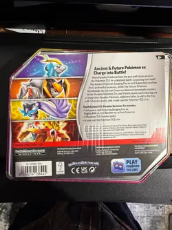 Pokemon Paradox Destinies NEW Factory Sealed Tin: 5 boosters & Promo inside!! - Image 2