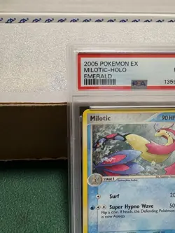 Pokemon TCG: 2005 EX Emerald Milotic-Holo #8/106, PSA 8 NM-MT. - Image 2