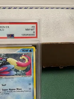 Pokemon TCG: 2005 EX Emerald Milotic-Holo #8/106, PSA 8 NM-MT. - Image 3