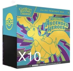Pokemon -factory 10x Ascended Heroes ETB Elite Trainer Box Sealed - Image 1