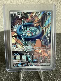 Pokemon Squirtle Illustration Rare Full Art Holo Scarlet & Violet 151 148/142 - Image 1
