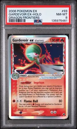 2006 POKEMON EX DRAGON FRONTIERS #93 GARDEVOIR EX-HOLO PSA 8 - Image 1