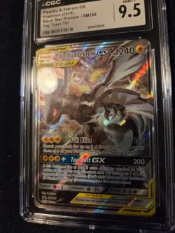 CGC 9.5! PIKACHU & ZEKROM GX SM168 2019 POKEMON TAG TEAM TINS PROMO NOT PSA/BGS - Image 3