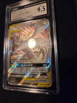 CGC 9.5! PIKACHU & ZEKROM GX SM168 2019 POKEMON TAG TEAM TINS PROMO NOT PSA/BGS - Image 4