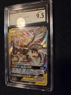 CGC 9.5! PIKACHU & ZEKROM GX SM168 2019 POKEMON TAG TEAM TINS PROMO NOT PSA/BGS - Image 5
