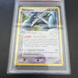 2004 POKEMON EX HIDDEN LEGENDS #11 METAGROSS-HOLO PSA 8 - Image 2