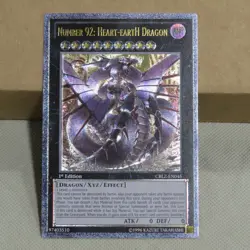 Yu-Gi-Oh! Number 92: Heart-Earth Dragon CBLZ-EN045 1st Edition Ultimate Rare - Image 1
